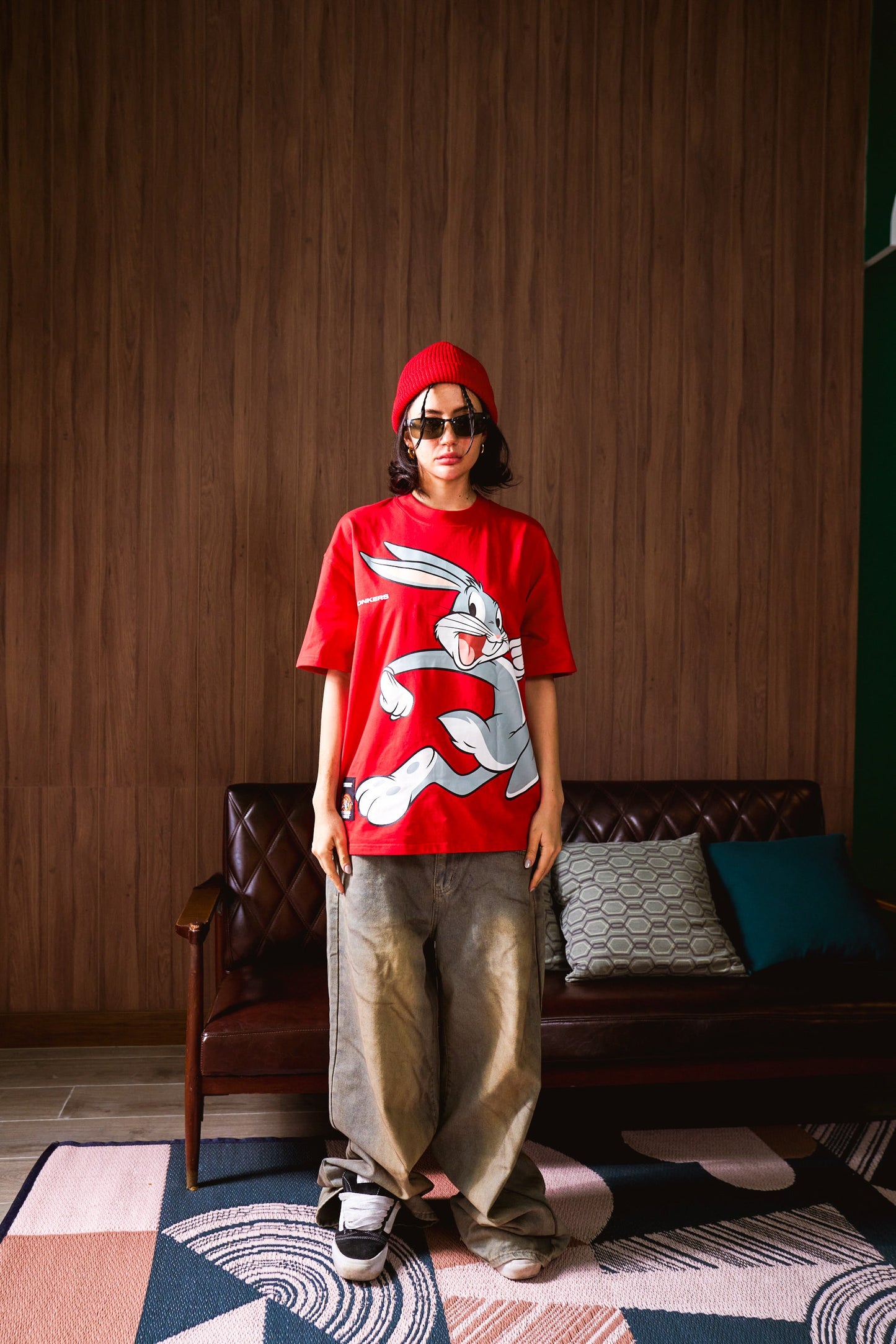 Red oversized