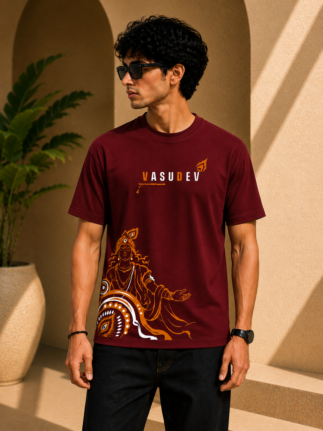 VASUDEV Regular Fit T-Shirt